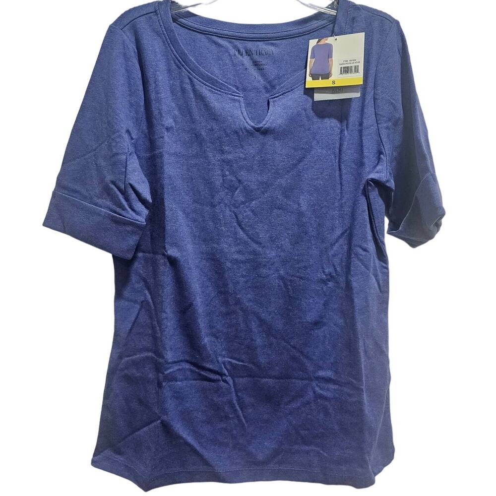 Ellen Tracy Shirt SIZE Blue New